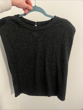 Banana Republic Charcoal Sleeveless Muscle Tee